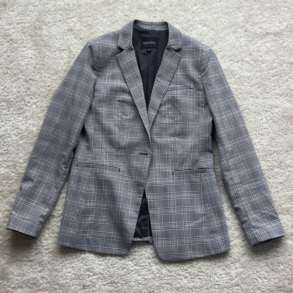 Banana Republic Plaid Blazer